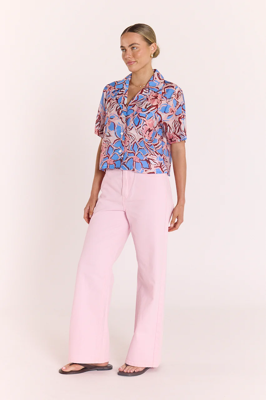 Marcie Shirt - Blue Floral - Image 5