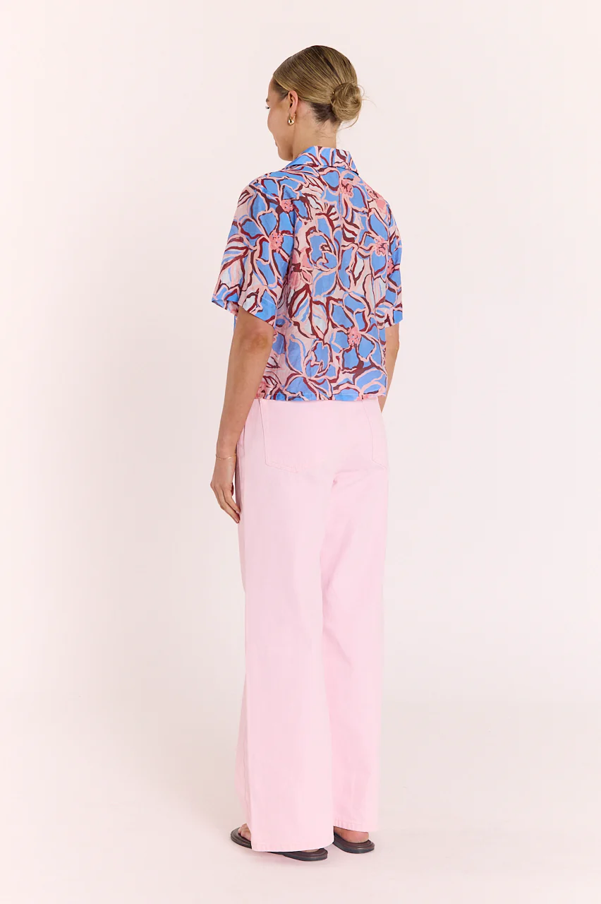 Marcie Shirt - Blue Floral - Image 6