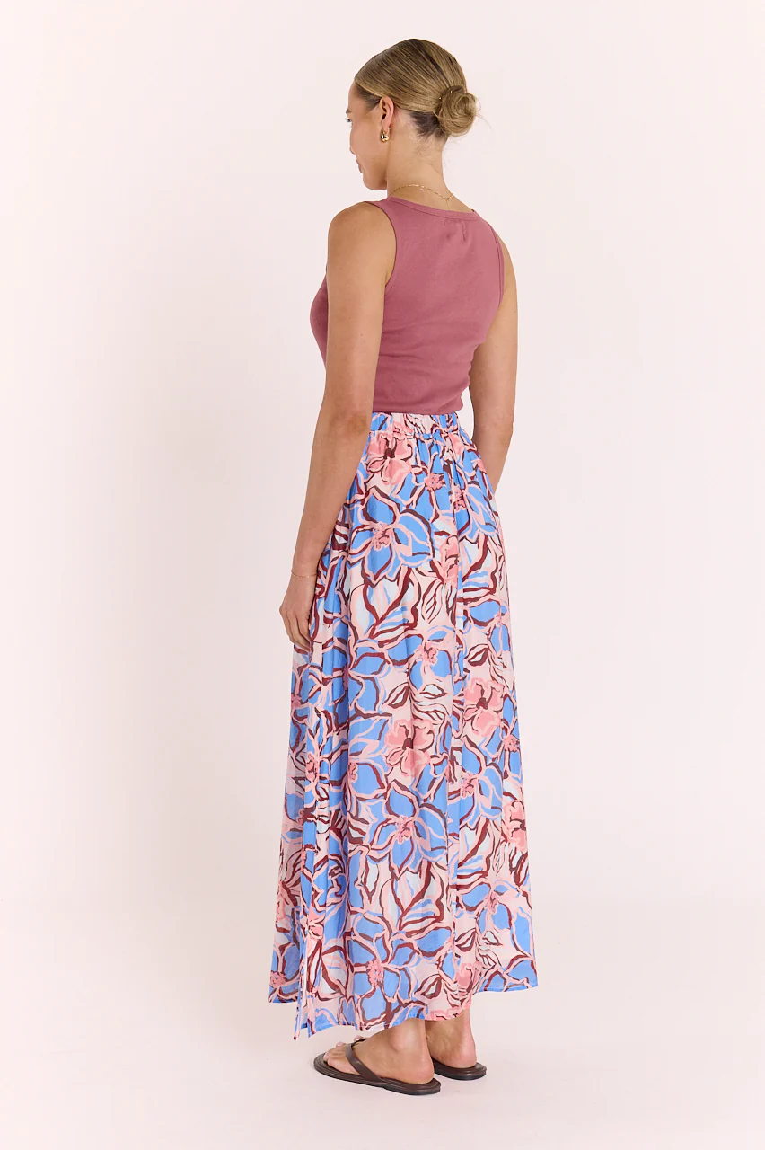 Marcie Skirt - Blue Floral - Image 8