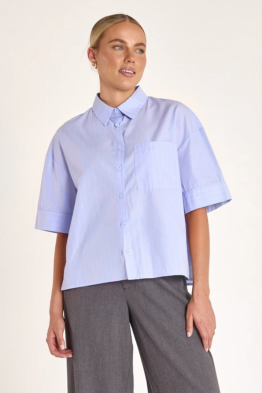 Marla Shirt - Blue Stripe
