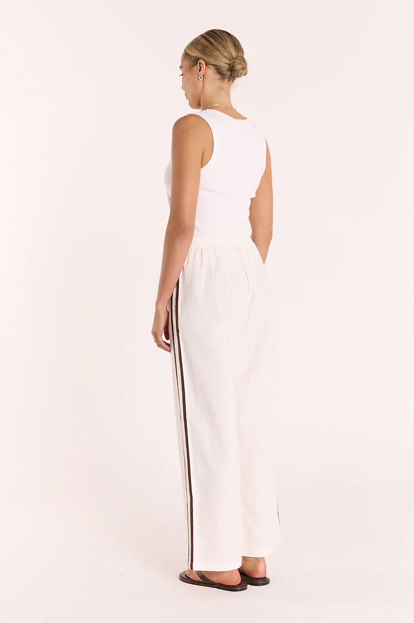 Marley Cropped Pant - Chocolate Stripe - Image 6
