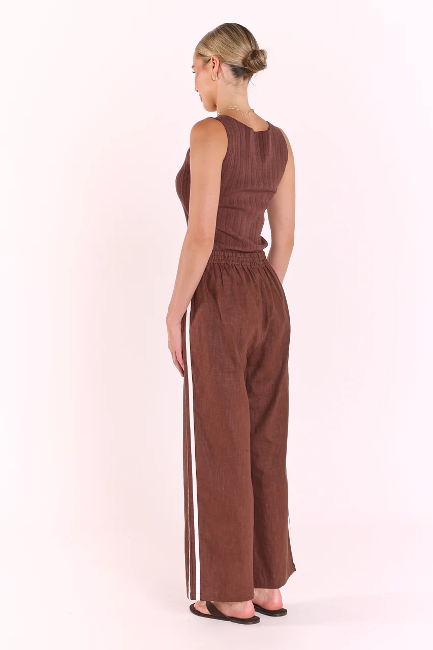 Marley Cropped Pant - Cream Stripe - Image 6