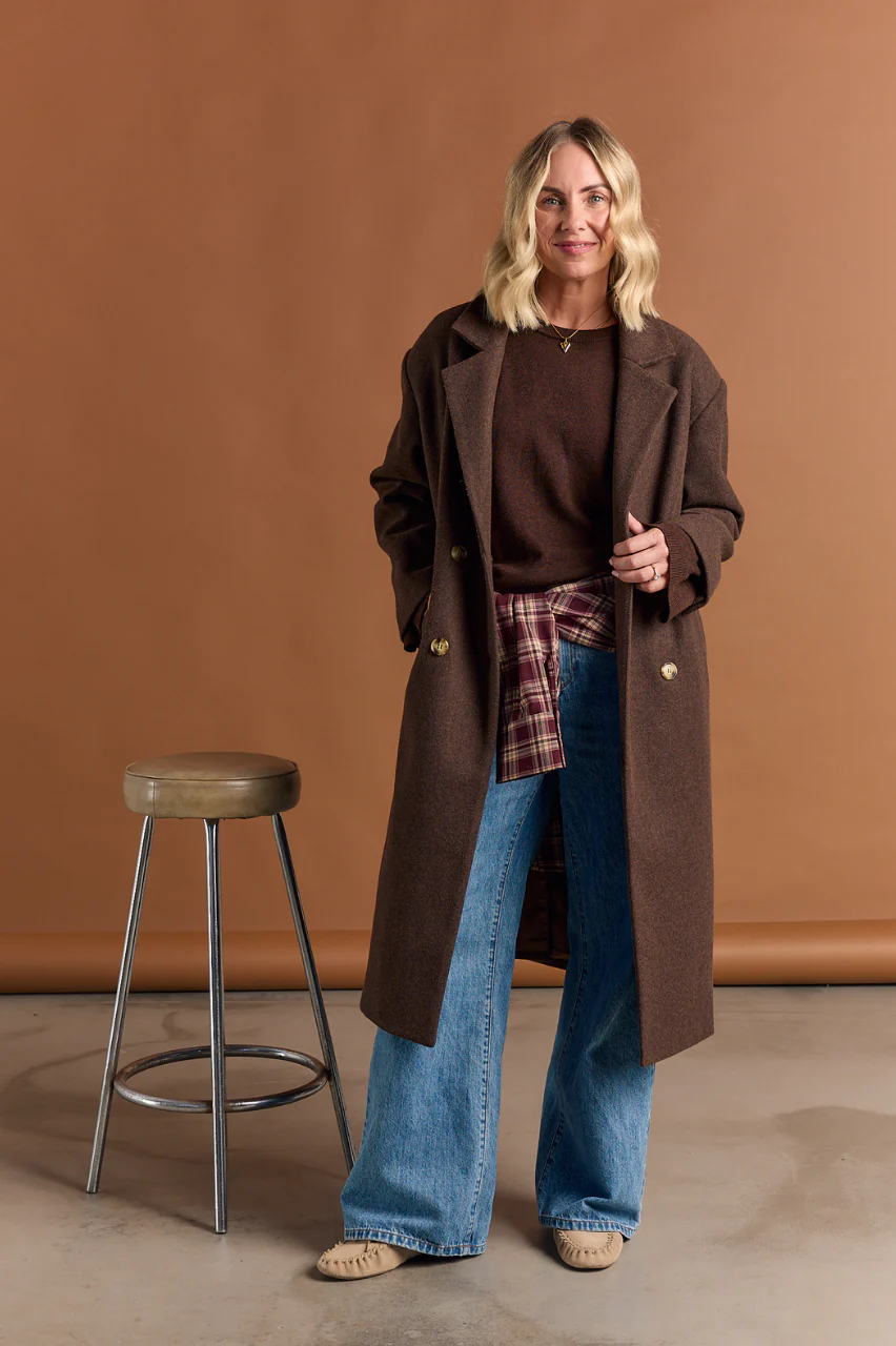 Marlow Coat - Chocolate - Image 3