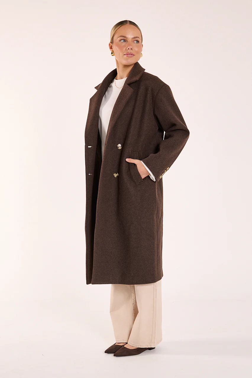 Marlow Coat - Chocolate - Image 7