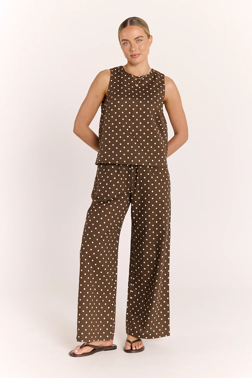Matilda Top - Chocolate Spot - Image 2