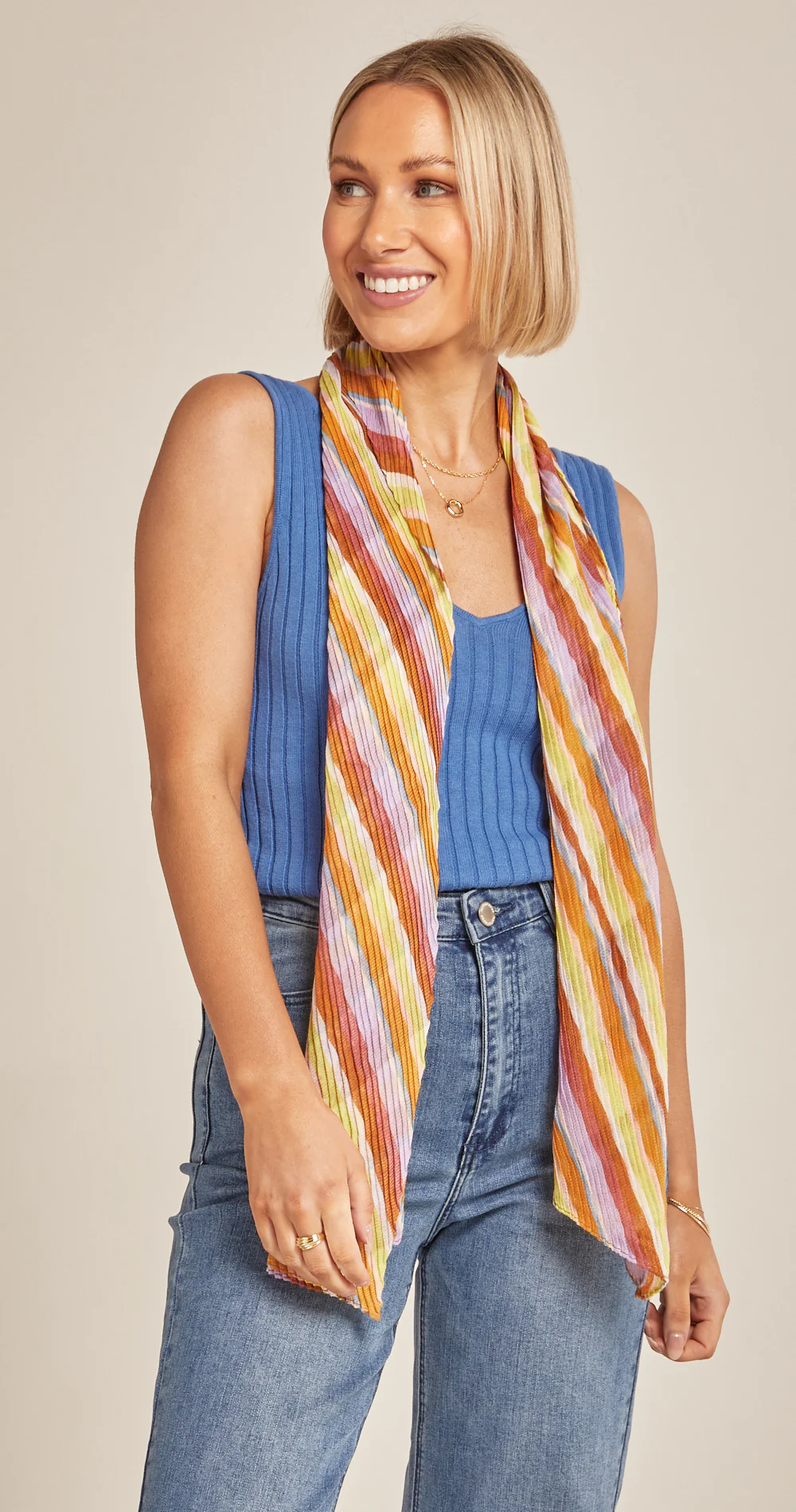 Mila Scarf - Sunset Stripe - Image 2