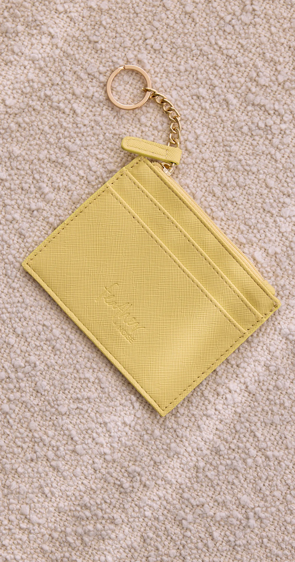 Mira Keychain Card Wallet - Butter