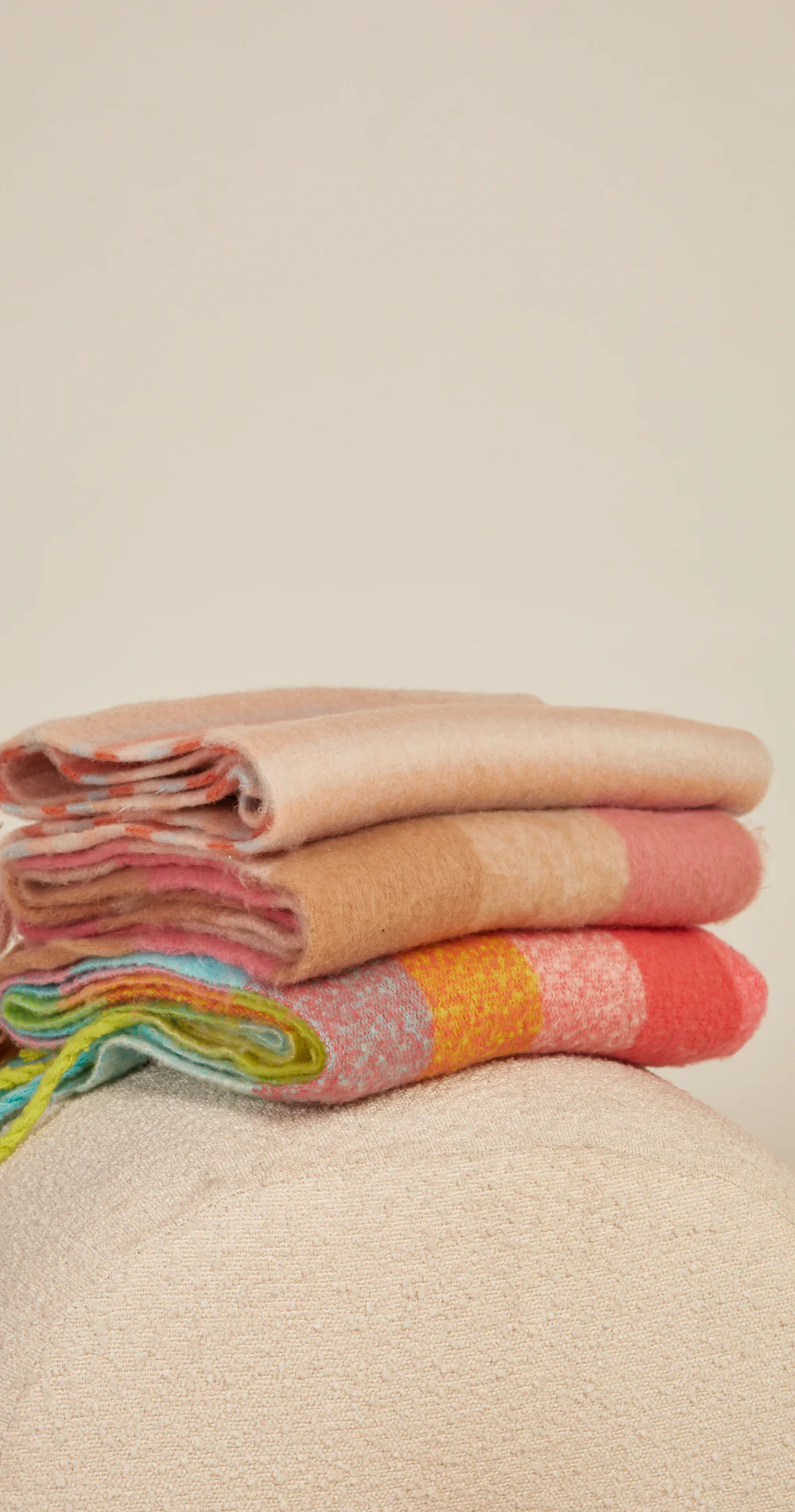 Myles Scarf - Blush Stripe - Image 2