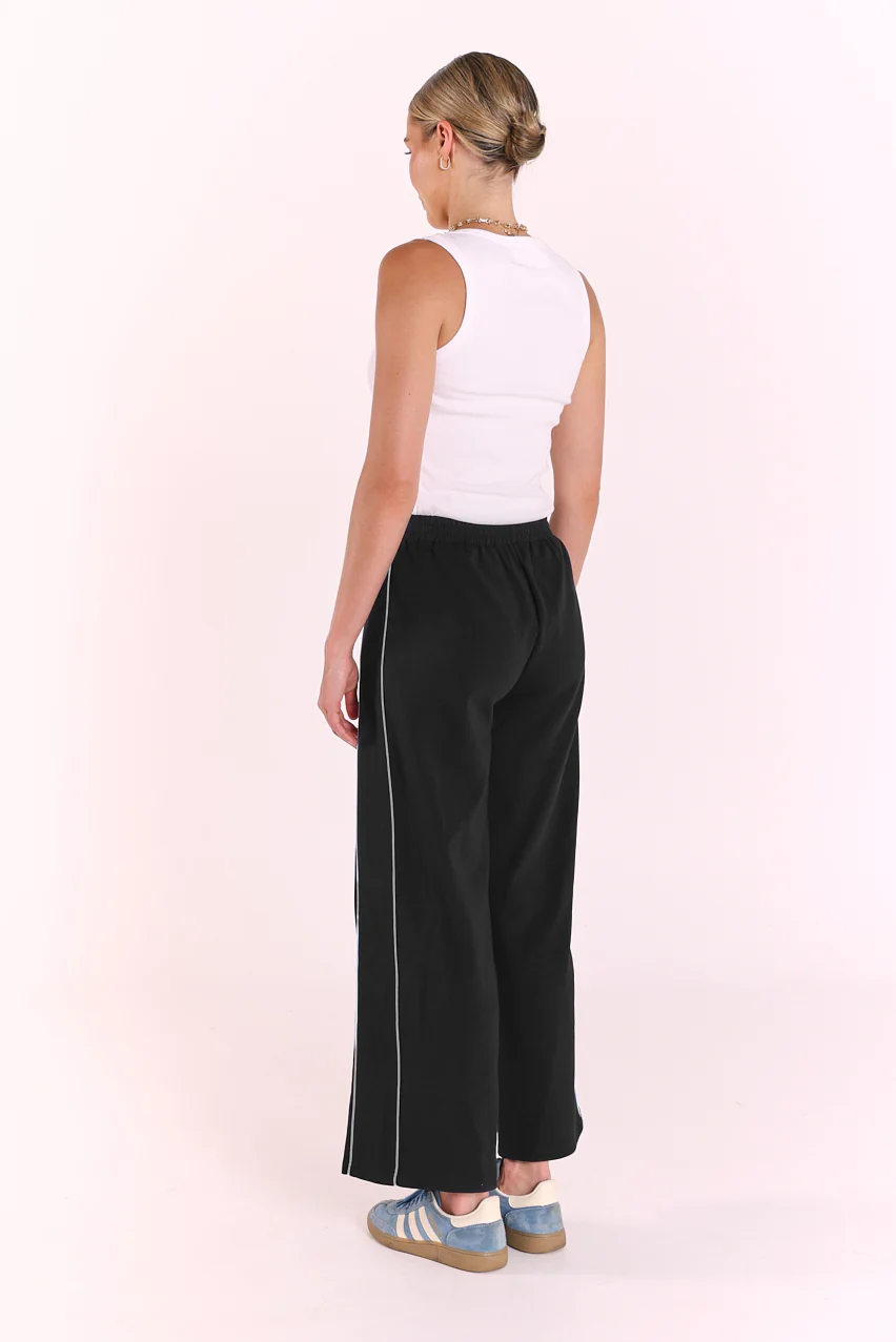 Noah Cropped Pant - Black Piping - Image 4