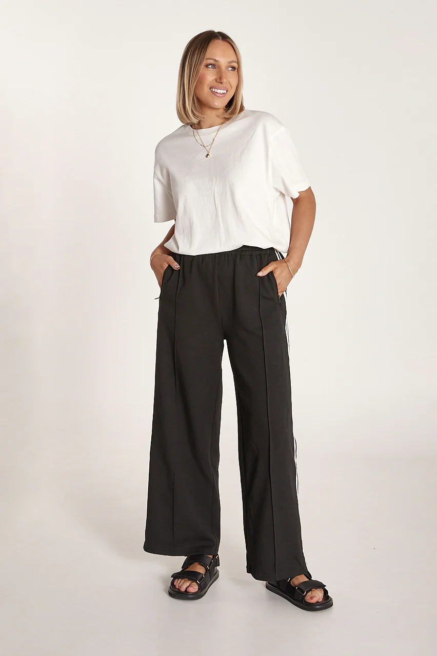 Noah Cropped Pant - Black Stripe - Image 3