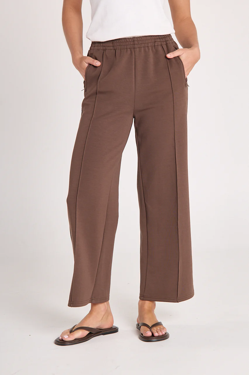 Noah Cropped Pant - Chocolate - Image 2