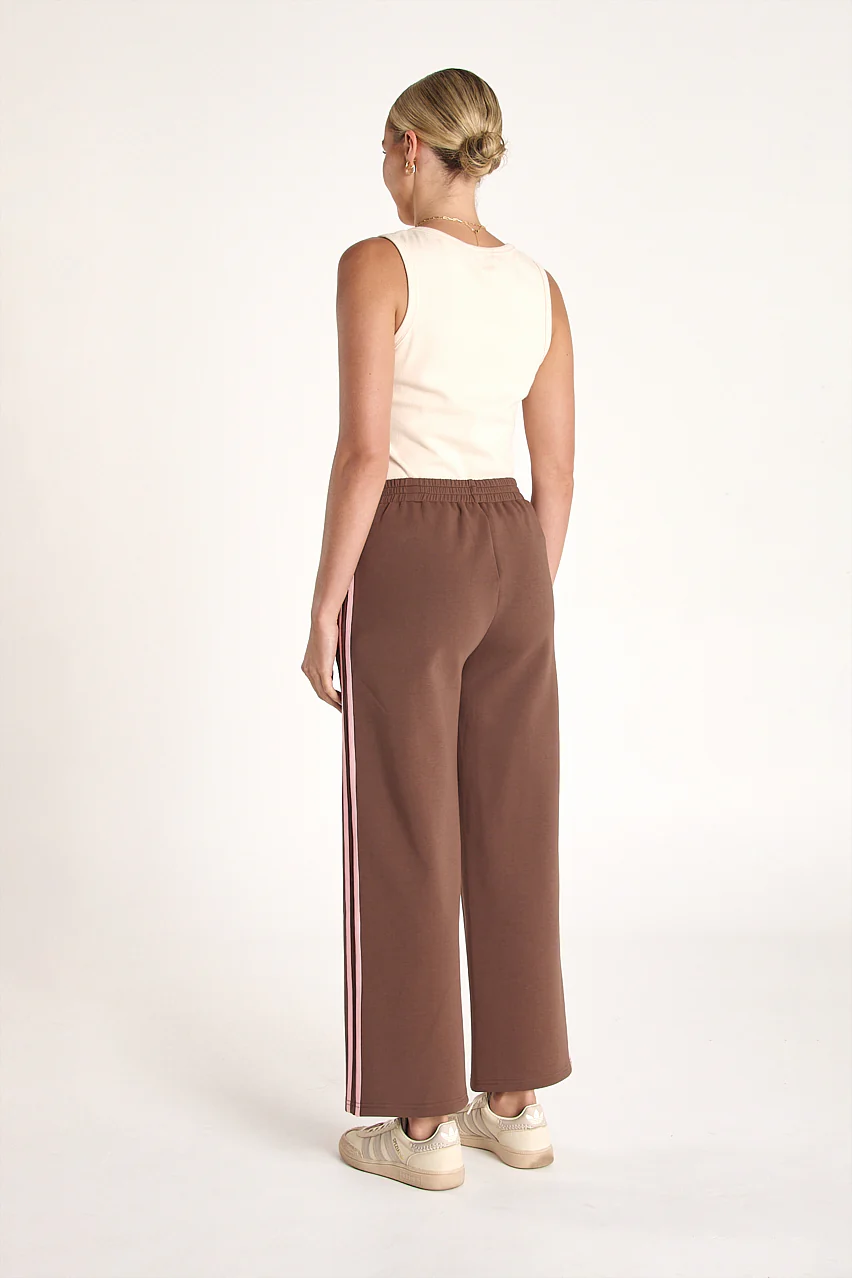 Noah Cropped Pant - Chocolate Pink Stripe - Image 4