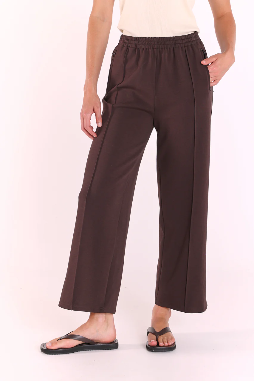 Noah Cropped Pant - Dark Chocolate - Image 3