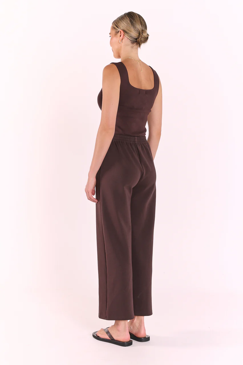 Noah Cropped Pant - Dark Chocolate - Image 6