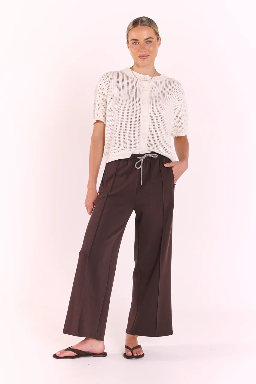 Noah Cropped Pant - Luxe Dark Chocolate - Image 5
