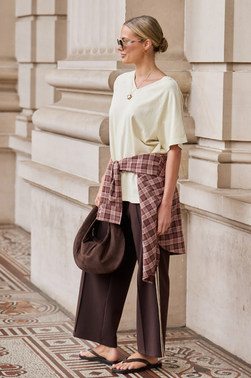 Noah Cropped Pant - Luxe Dark Chocolate - Image 6