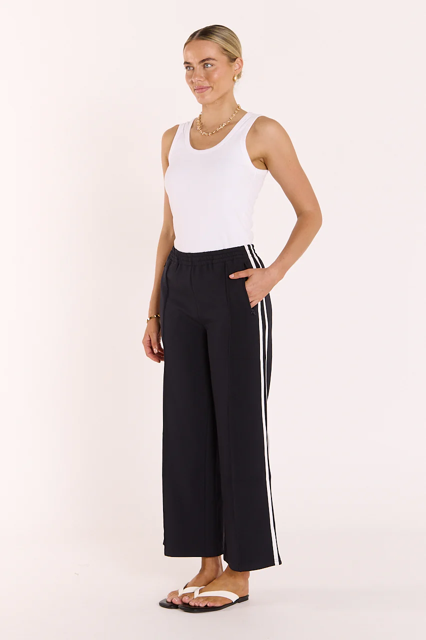 Noah Cropped Pant - Navy Stripe - Image 5