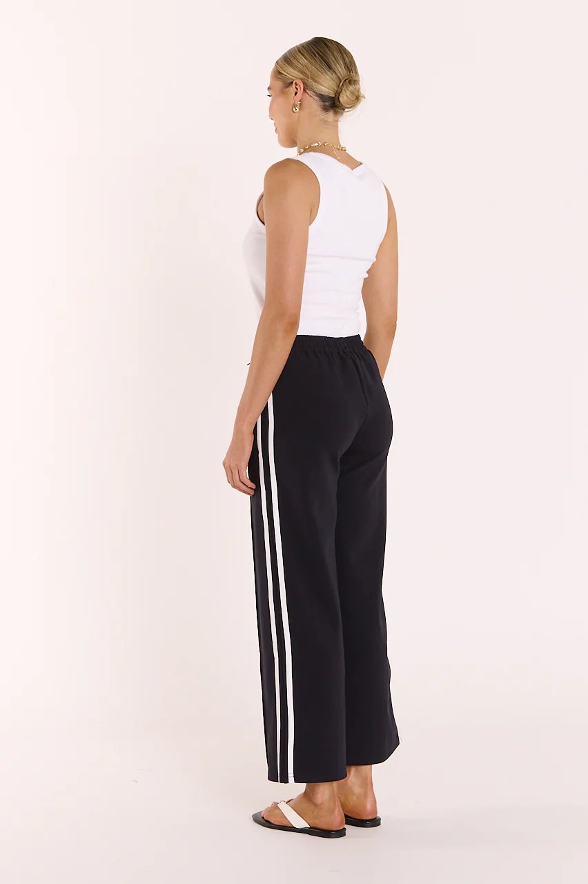 Noah Cropped Pant - Navy Stripe - Image 6