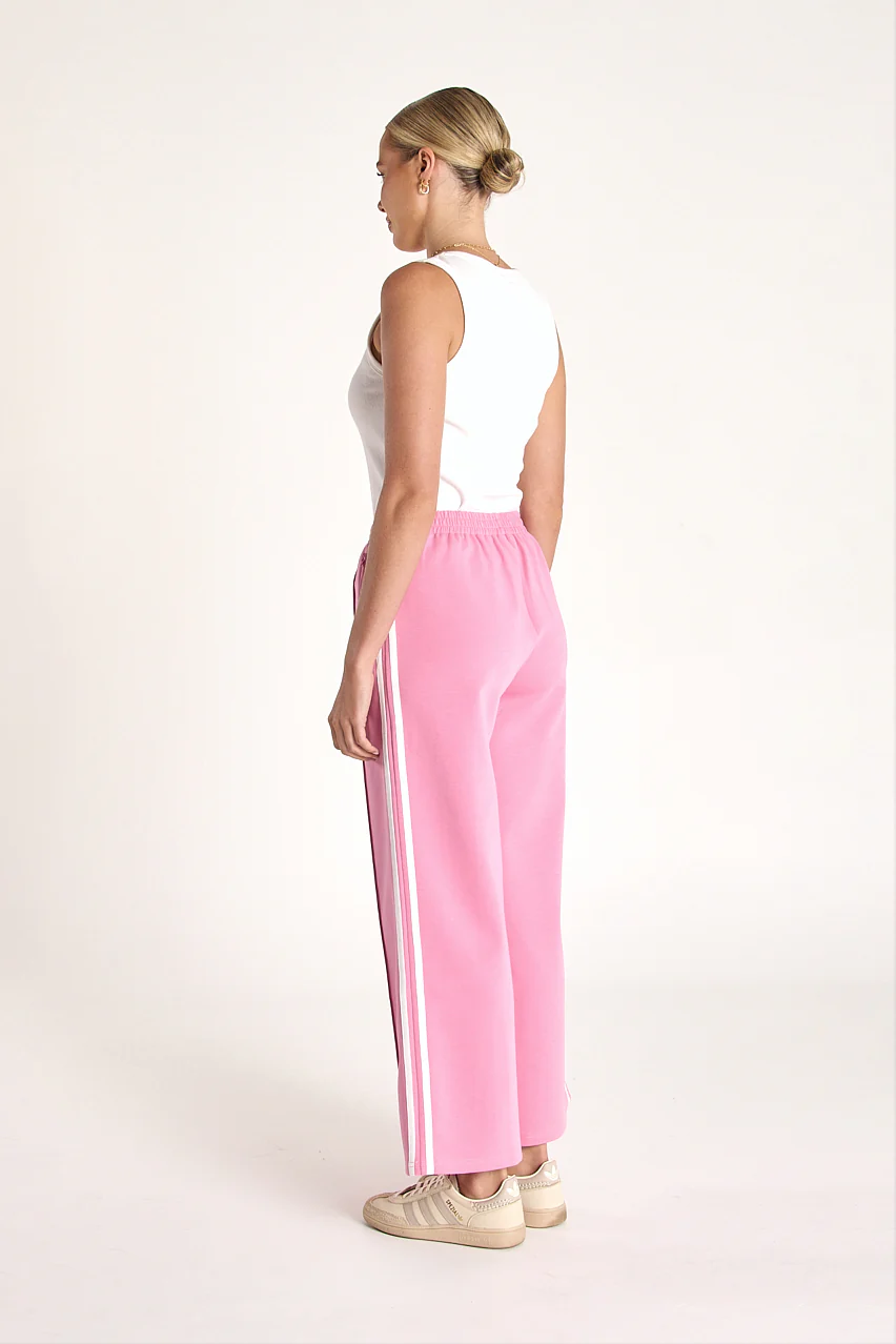 Noah Cropped Pant - Pink Stripe - Image 4