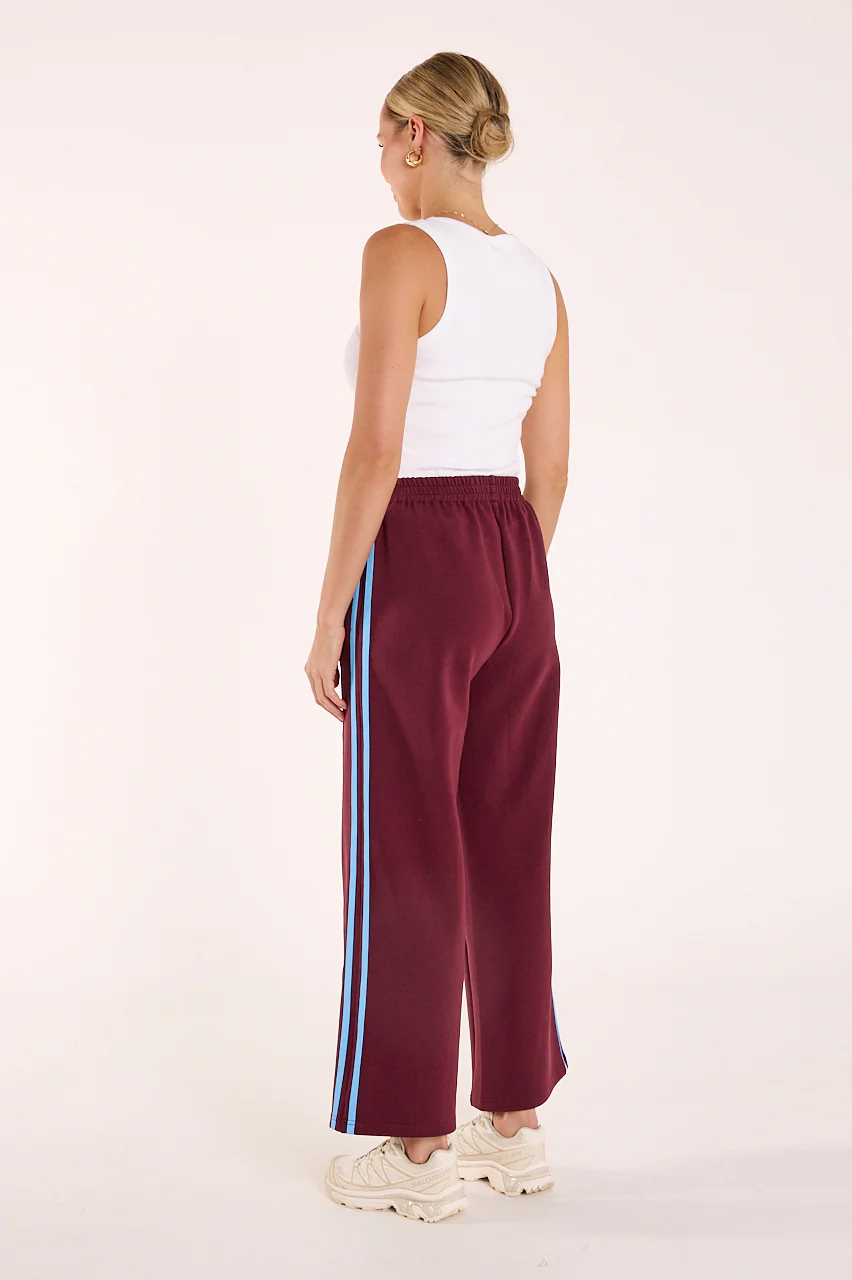 Noah Cropped Pant - Plum Blue Stripe - Image 6