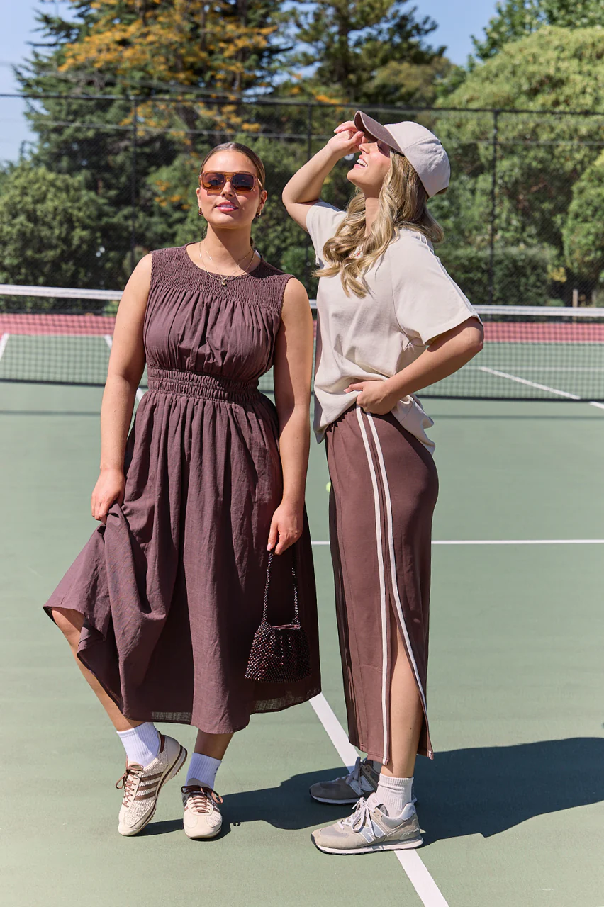 Noah Skirt - Chocolate Cream Stripe - Image 3