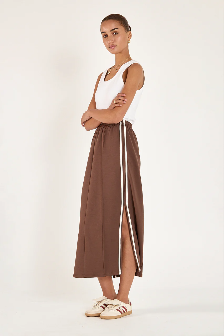 Noah Skirt - Chocolate Cream Stripe - Image 5