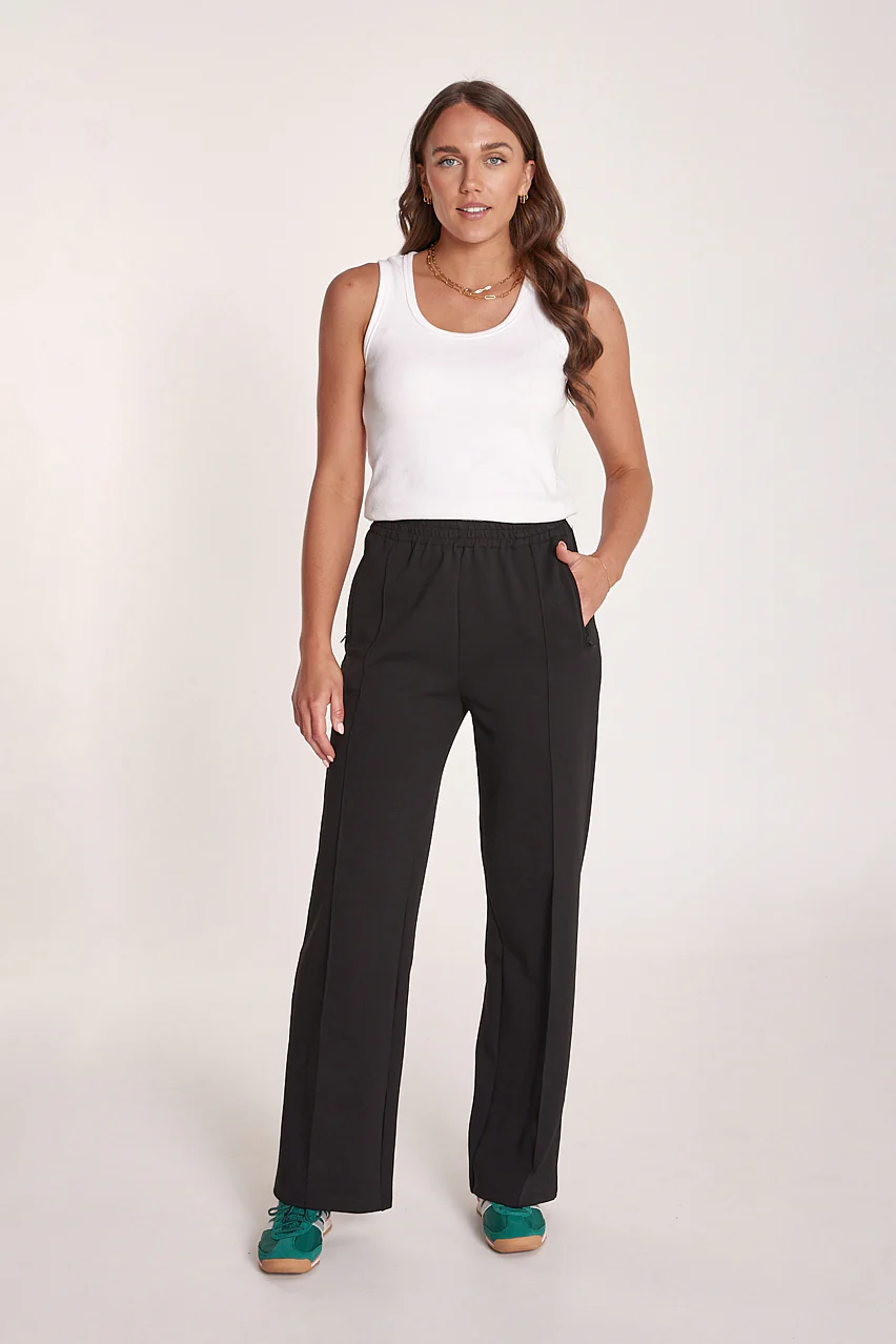 PRE-ORDER Noah Wide Pant - Black - Image 3