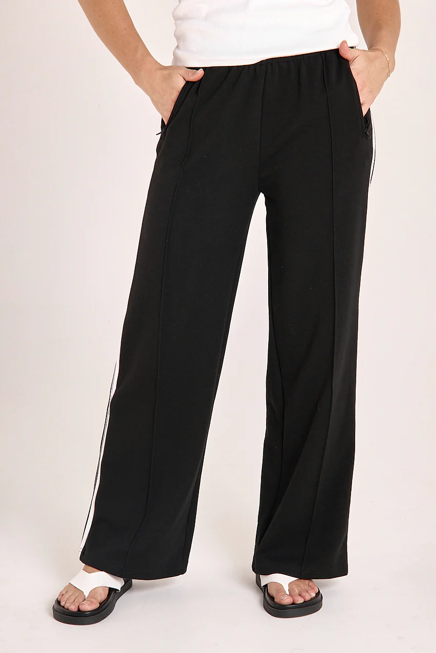 Noah Wide Pant - Black Stripe - Image 3