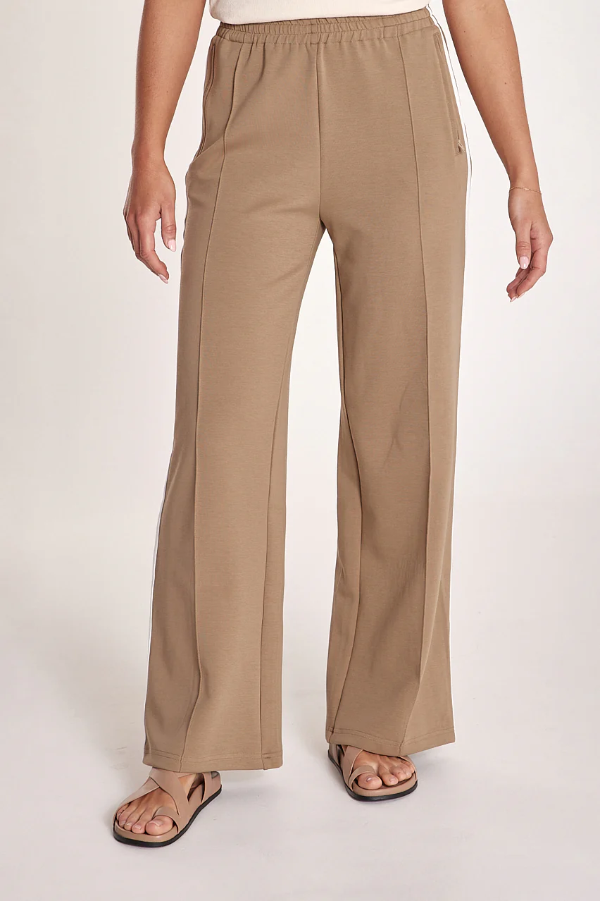 Noah Wide Pant - Camel Stripe - Image 3