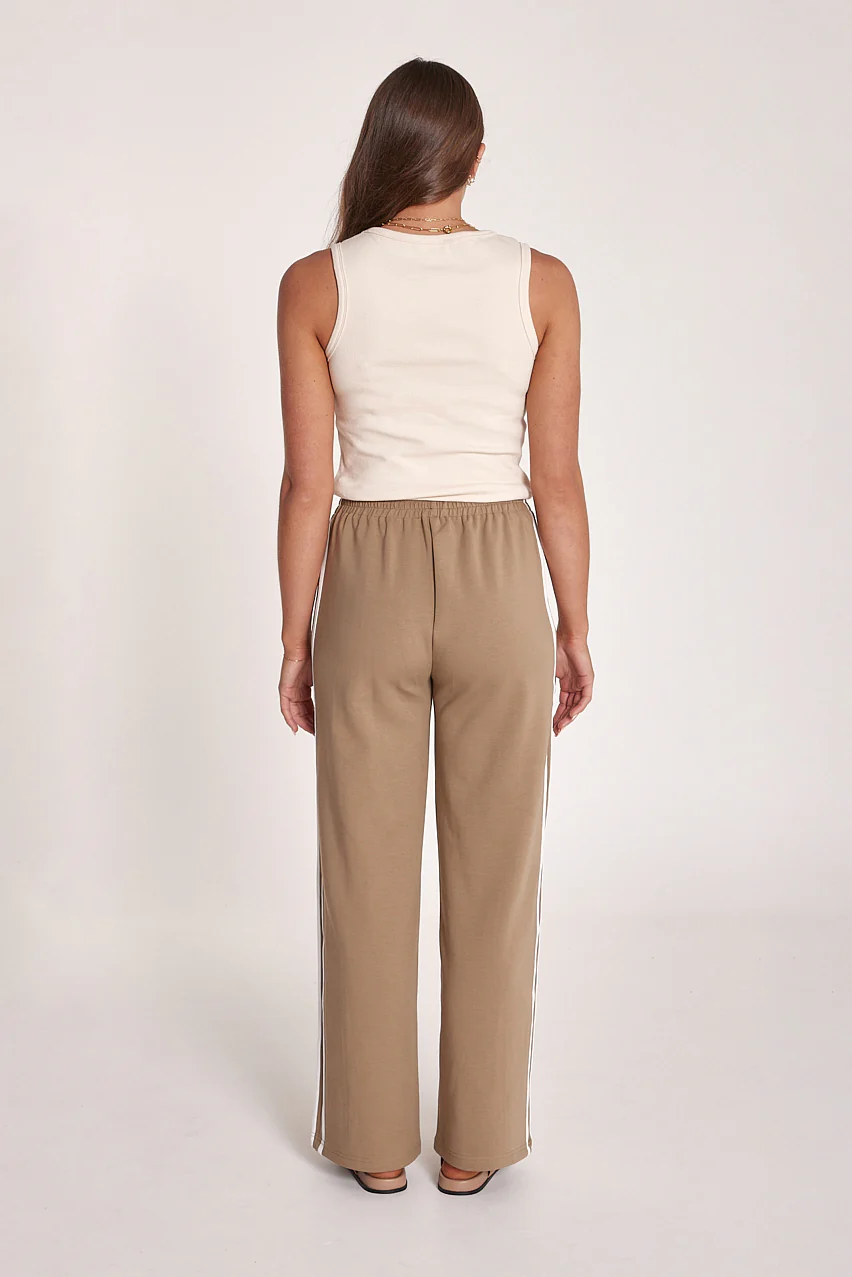 Noah Wide Pant - Camel Stripe - Image 5