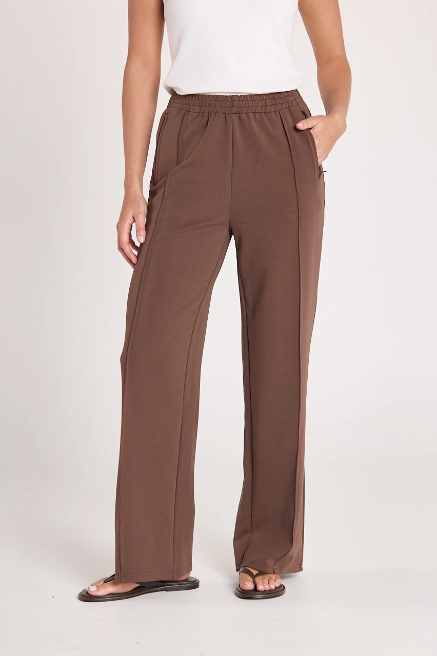 Noah Wide Pant - Chocolate - Image 3