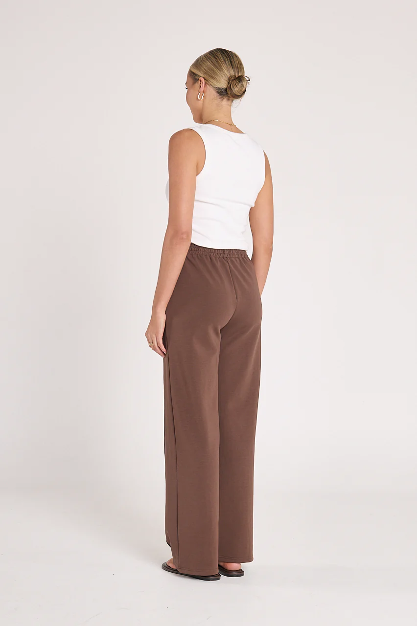 Noah Wide Pant - Chocolate - Image 6