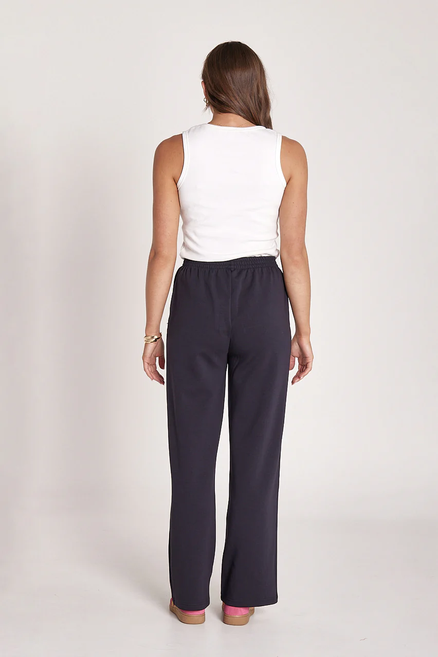 Noah Wide Pant - Navy - Image 5
