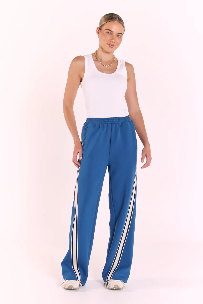 Noah Wide Pant - Blue Twist - Image 2