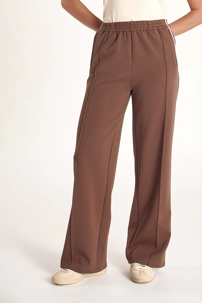 Noah Wide Pant - Chocolate Pink Stripe - Image 2