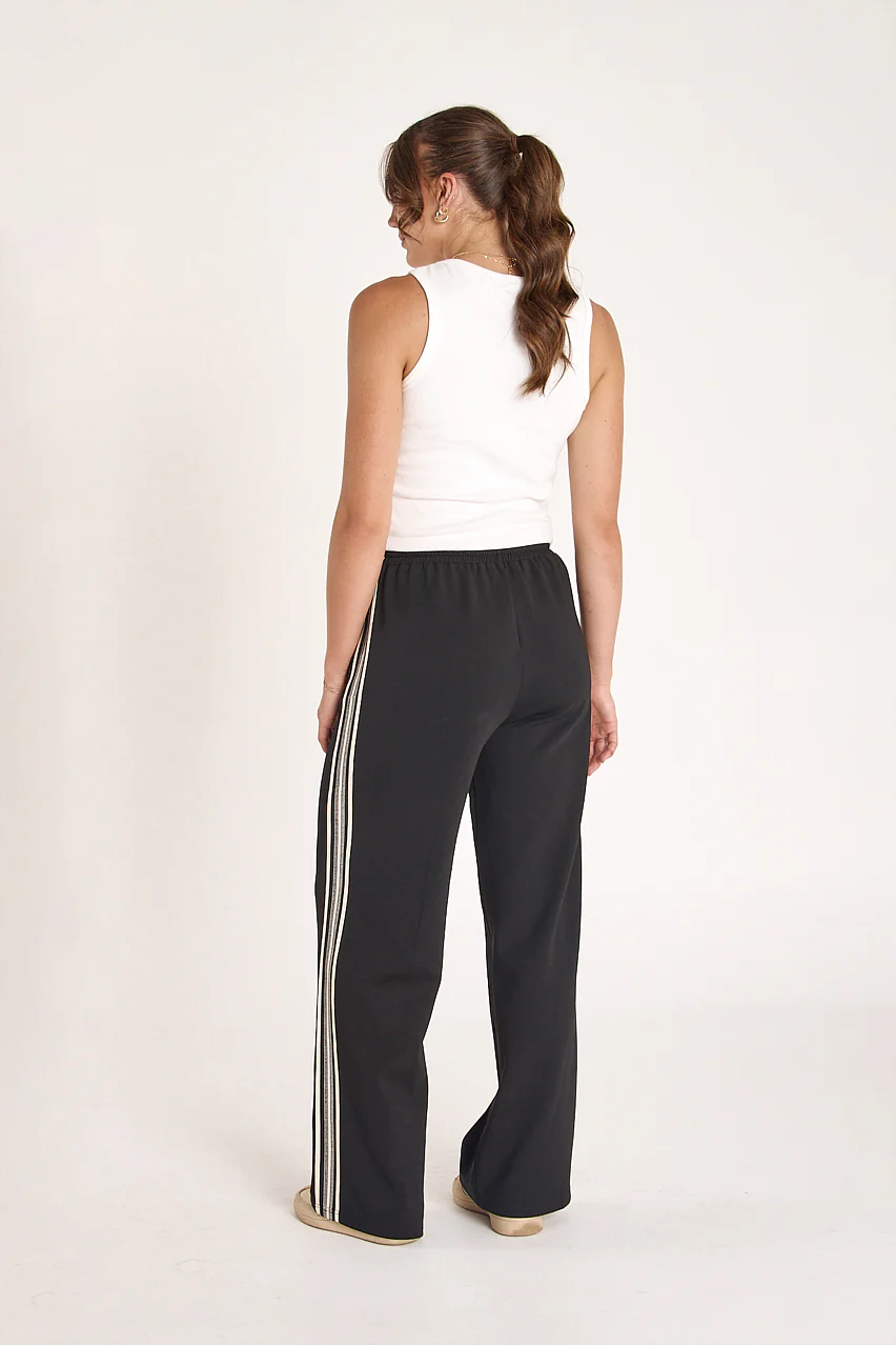 PRE-ORDER Noah Wide Pant - Luxe Black - Image 5