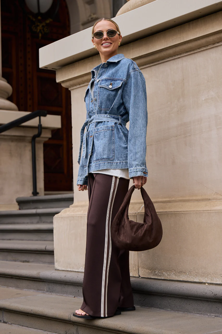 Noah Wide Pant - Luxe Dark Chocolate