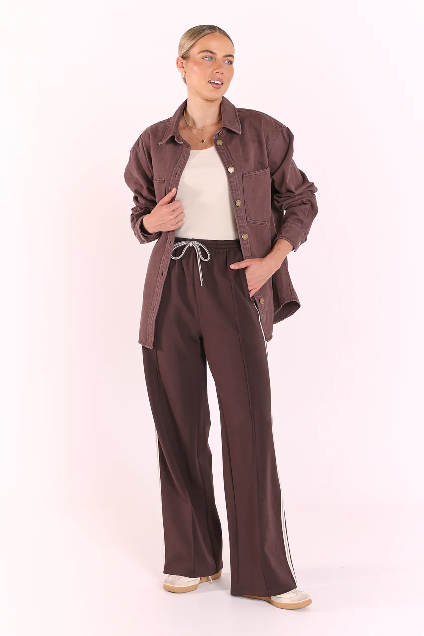 Noah Wide Pant - Luxe Dark Chocolate - Image 5