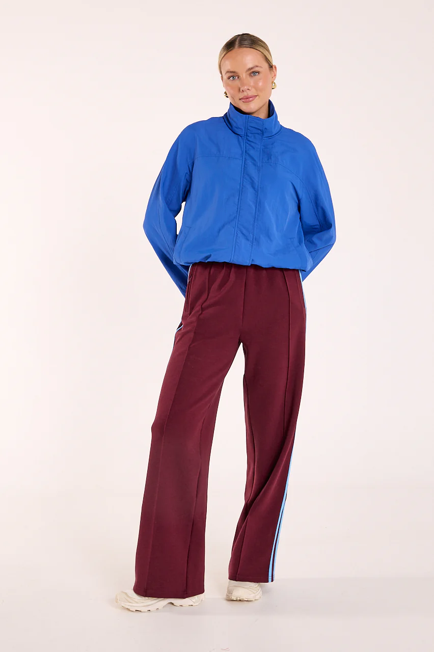 Noah Wide Pant - Plum Blue Stripe - Image 5