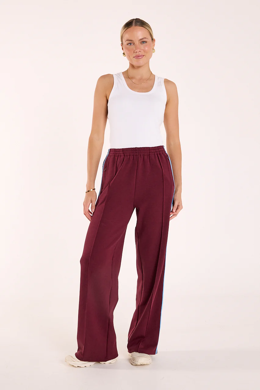 Noah Wide Pant - Plum Blue Stripe - Image 6