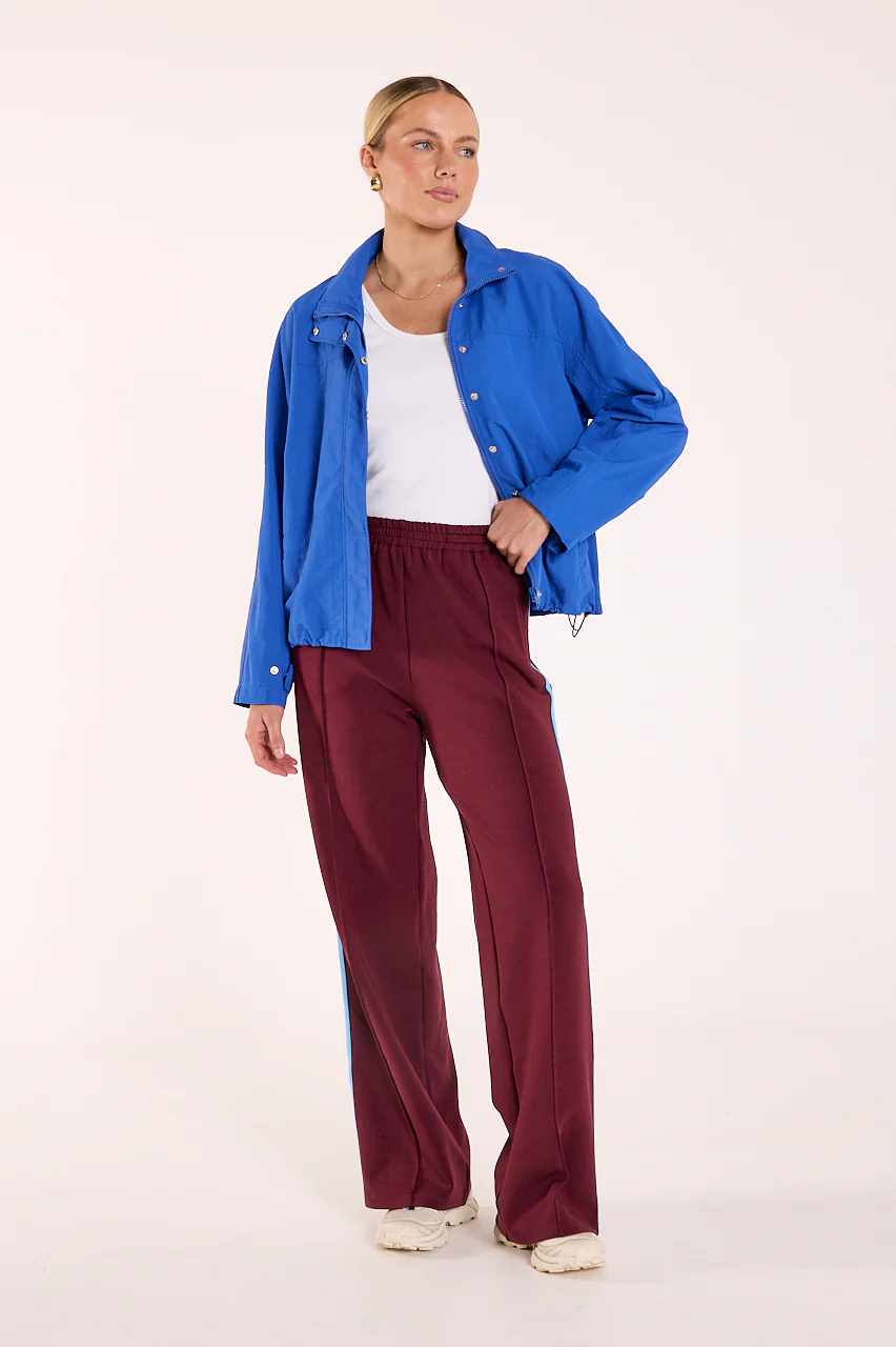 Noah Wide Pant - Plum Blue Stripe - Image 7