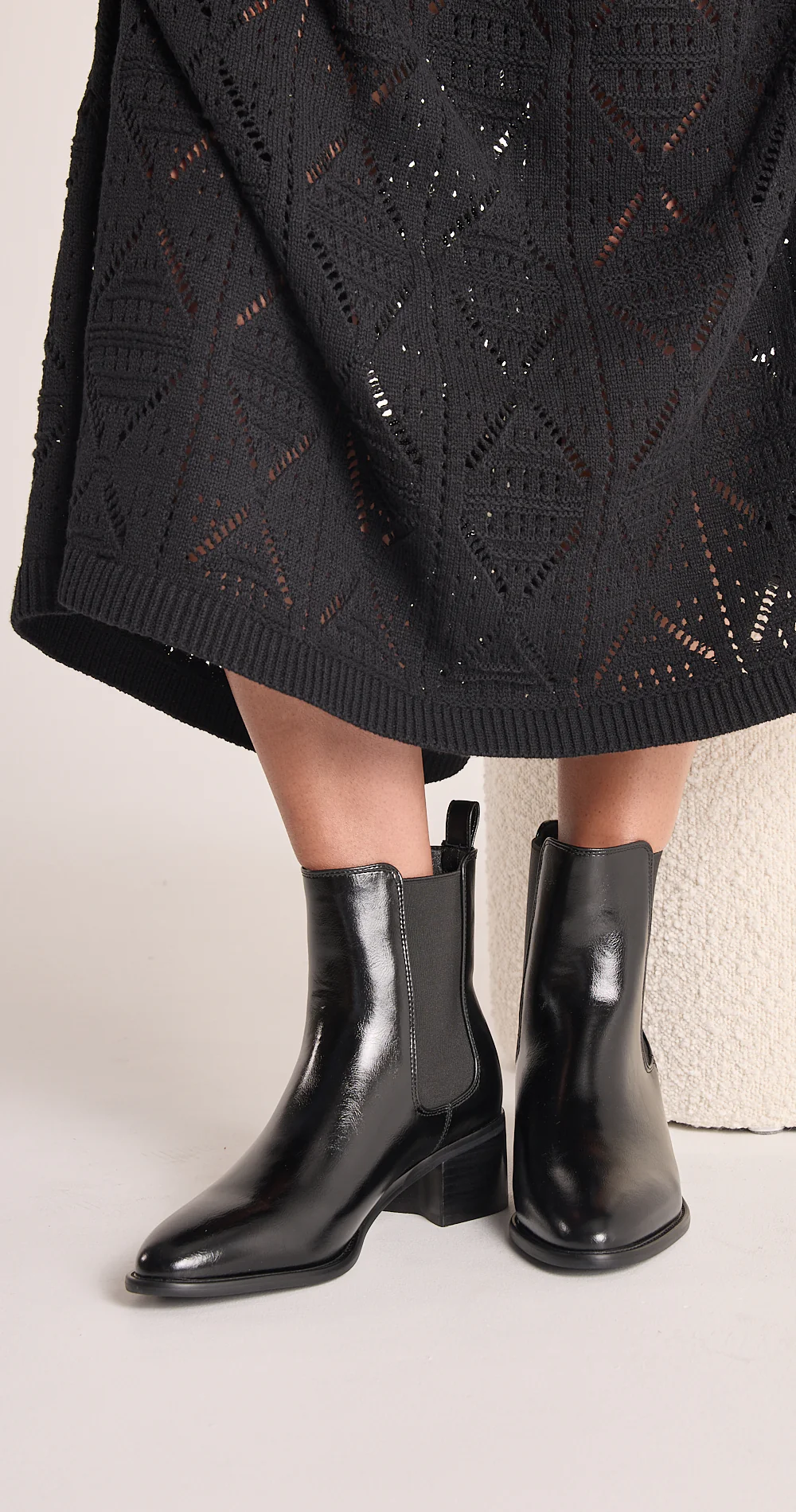 Novalee Boot - Black Shine - Image 7