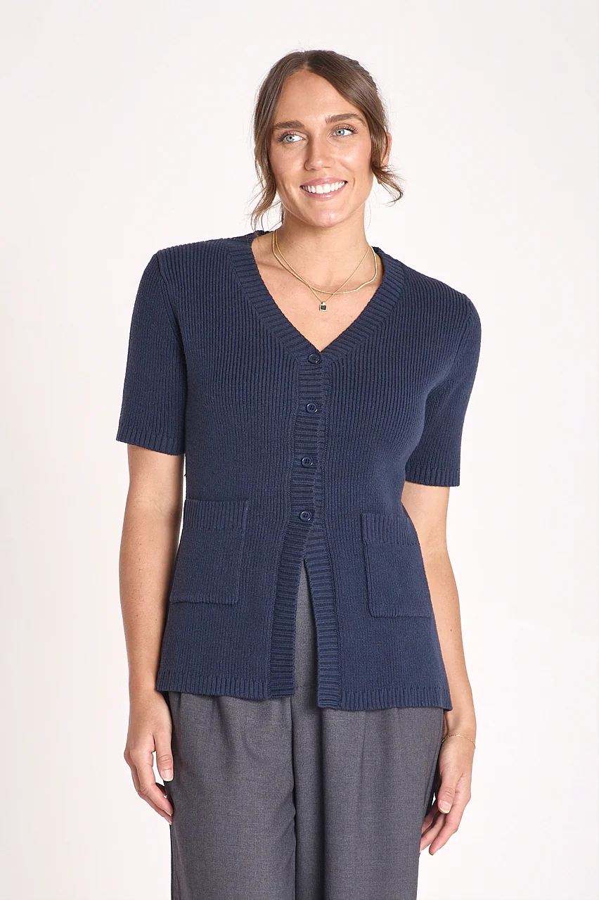 Phoebe Top - Navy - Image 2