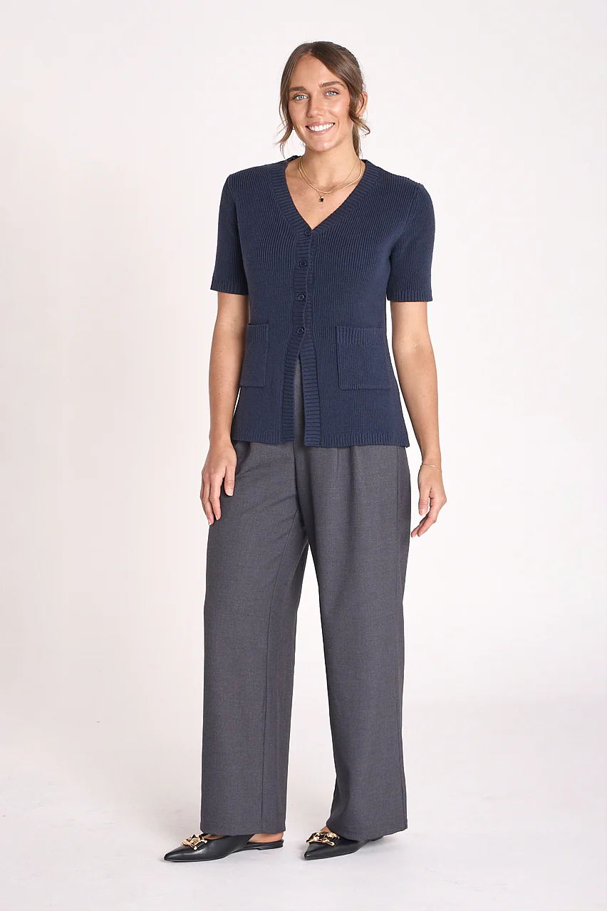 Phoebe Top - Navy - Image 3