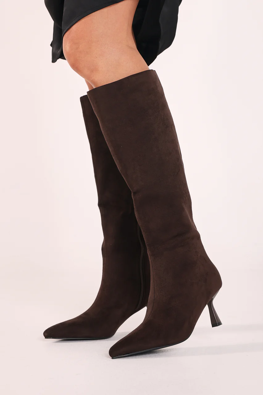 Portie Boot - Dark Cacao Suede - Image 3