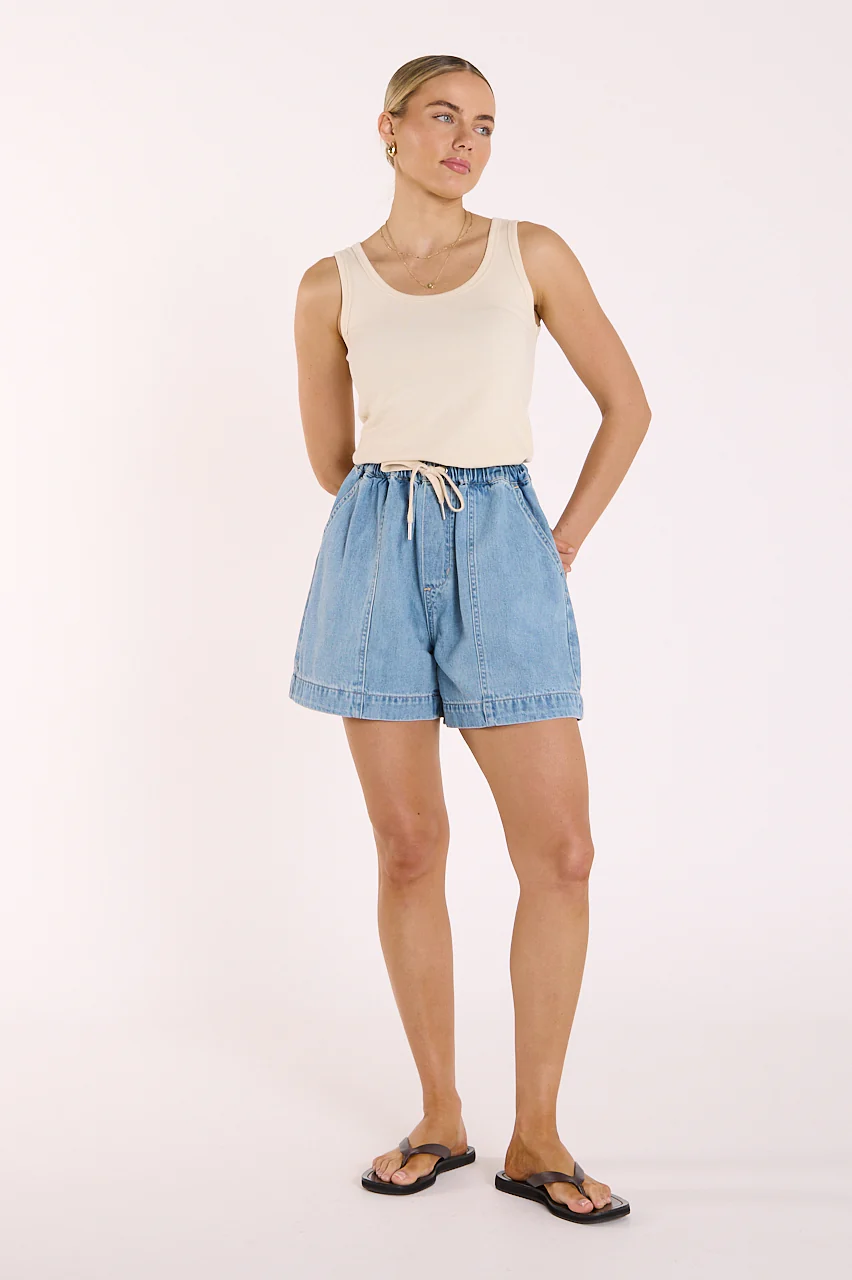 Quinn Denim Short - Classic Blue