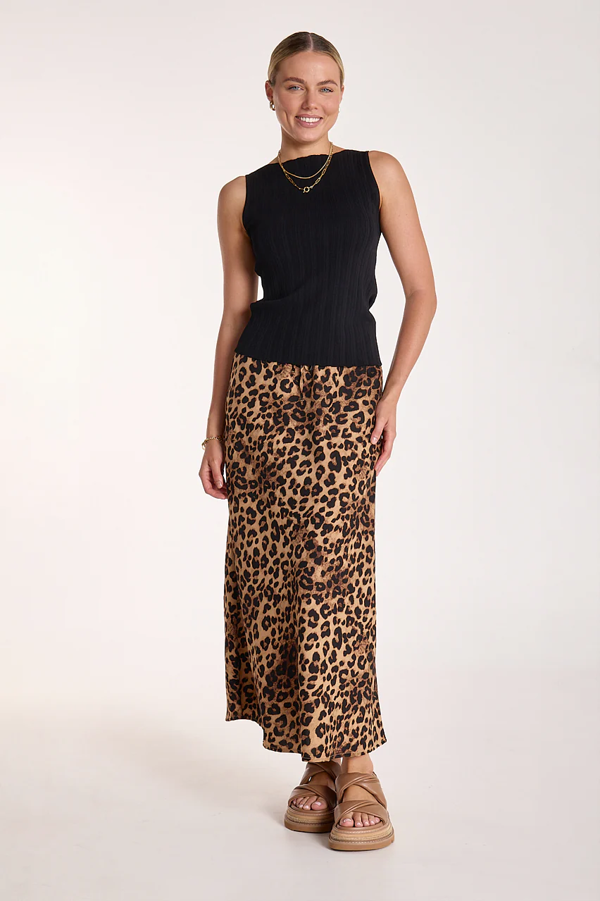 Riley Skirt - Leopard - Image 2