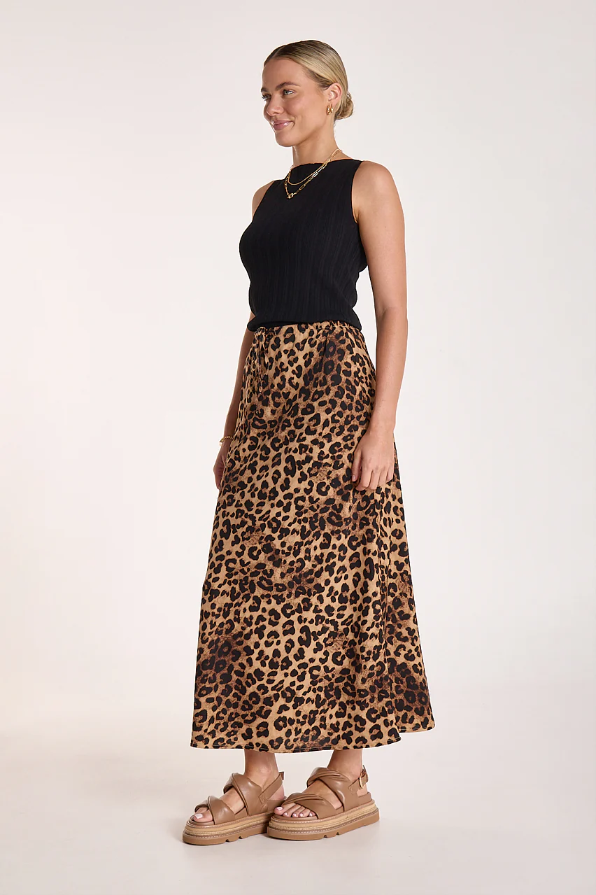 Riley Skirt - Leopard - Image 3
