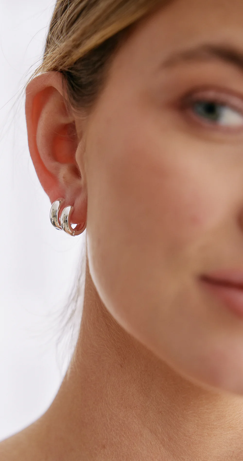 Sienna Hoop Earrings 2 Pack - Silver