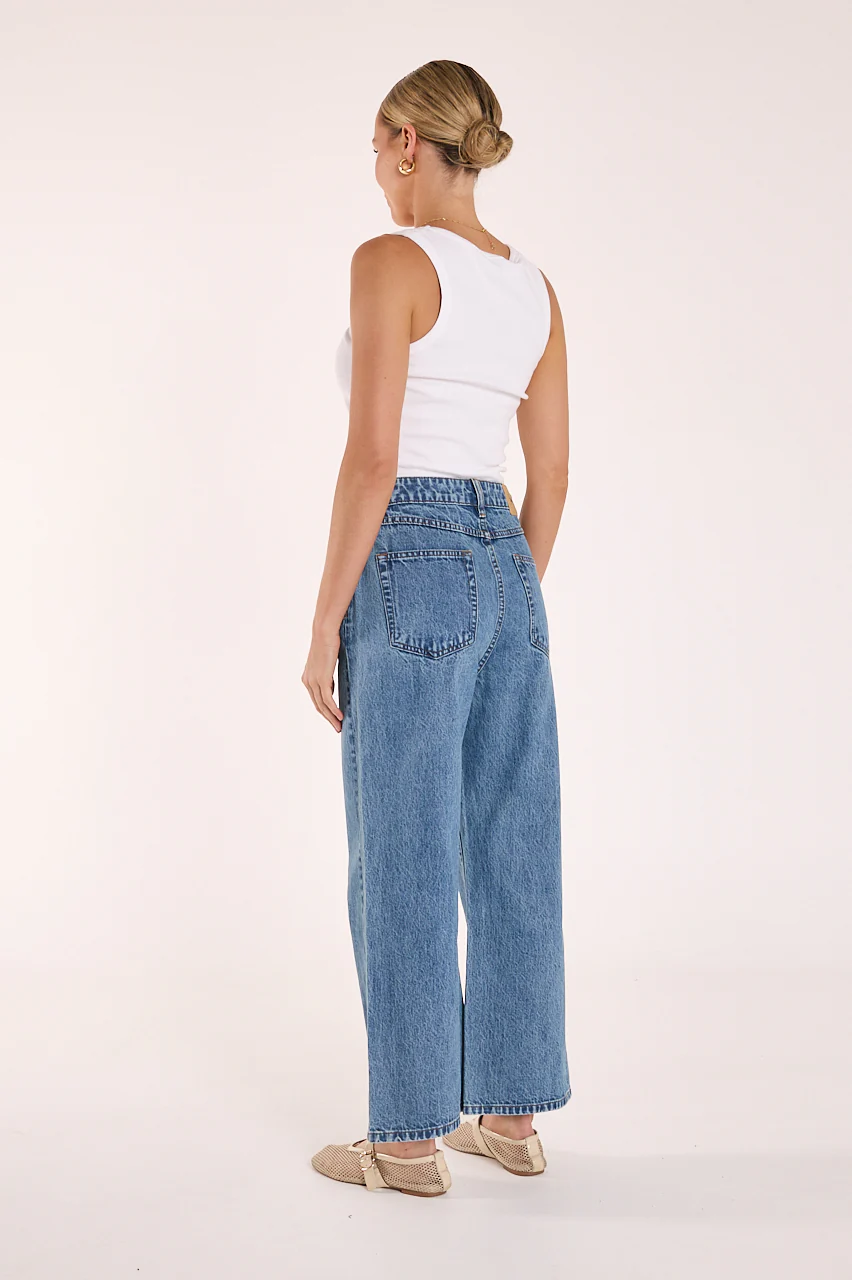 Stevie Cropped Jean - Deep Blue - Image 5